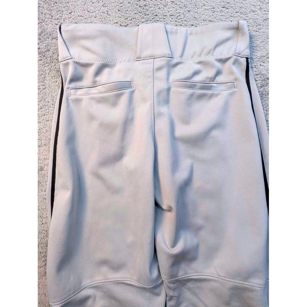 Nike Team Engineered Vapor Select Piped Baseball Pants Youth XL Gray Black 27" - Picture 9 of 10